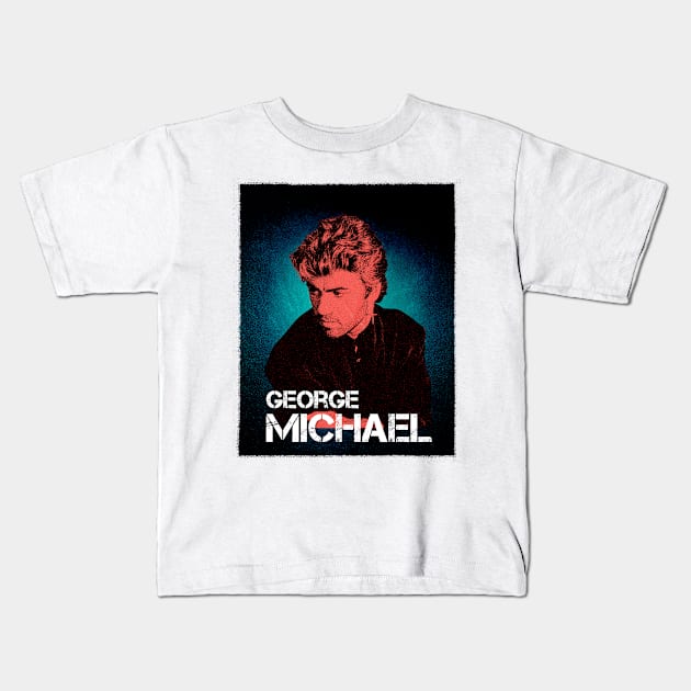 George Michael Kids T-Shirt by instri